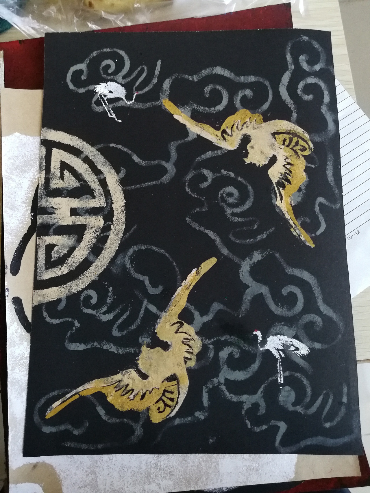 插画-kt板漏印版画-江南|插画|艺术插画|范子逸 - 原创作品 - 站酷