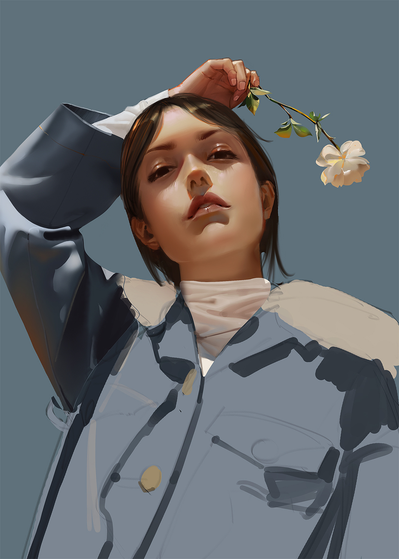 肖老师,你是我觉得画头像当中最执着的人了