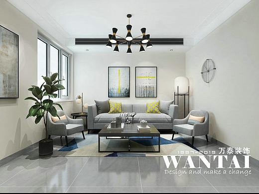 泰安泰和家苑装修 | 泰和家苑92m²现代简约装修效果图