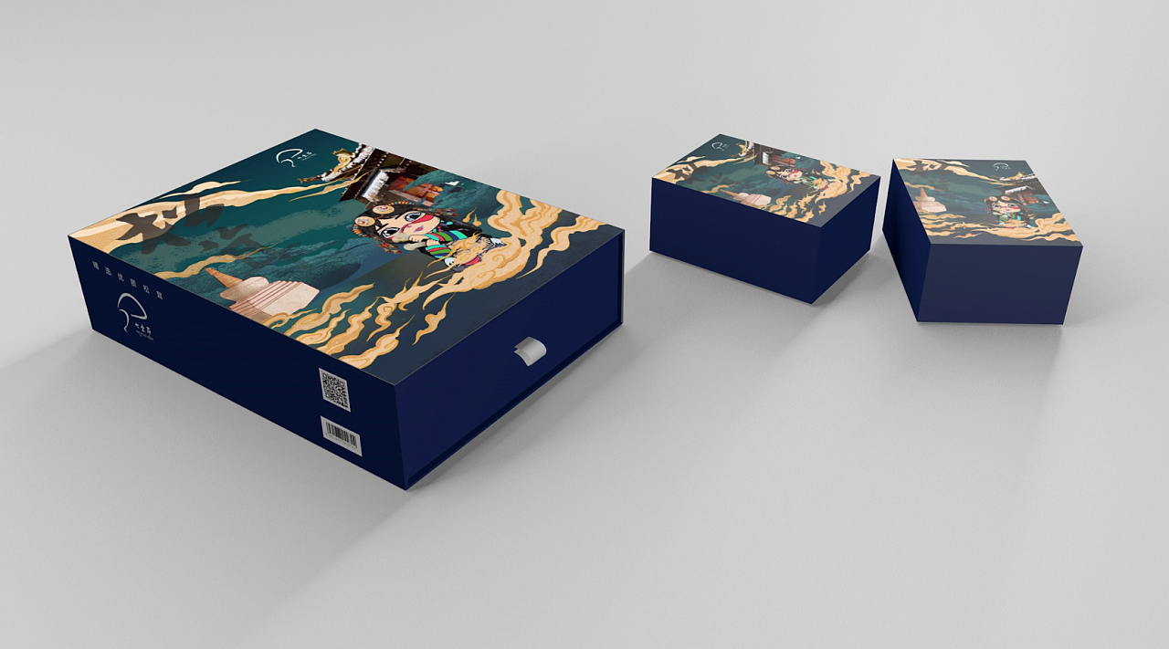 藏族松茸产品包装从藏族姑娘开始的原创