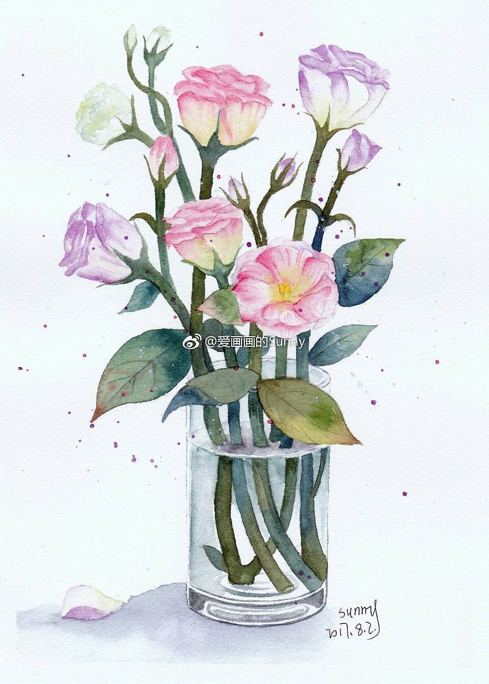 桔梗花写生|纯艺术|绘画|爱画画的sunny - 原创作品 - 站酷 (zcool)