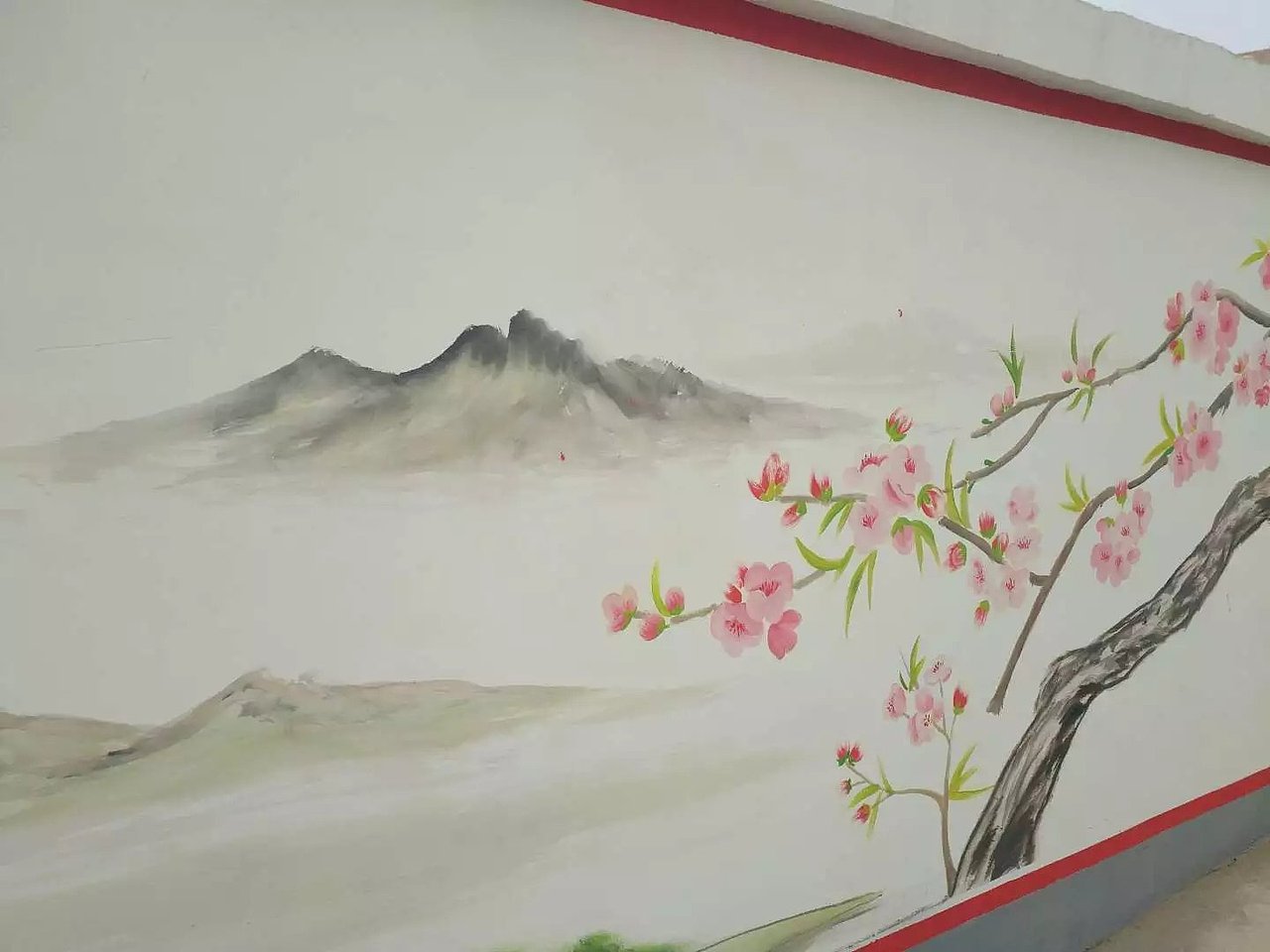 蜀绘壁画作品-乡村文化墙（图ZMTE3NTA2MzU2） - 建筑设计 - 站酷设计师蜀绘壁画原创素材 - 站酷ZCOOL