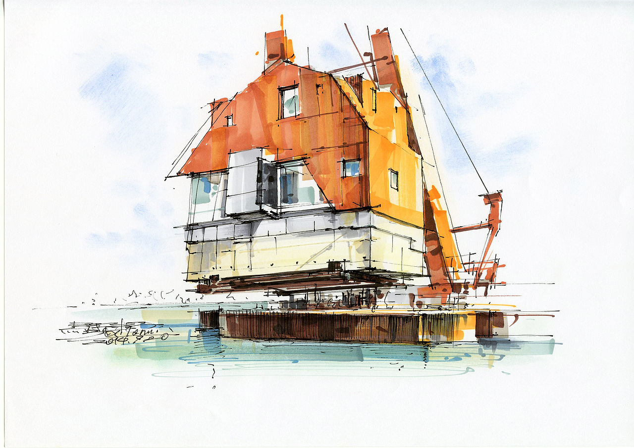 中山校园应召－马訢邦部分景观作品展示（图ZMjExNjIwNjI4） - 商业插画 - 站酷设计师DarkSuet原创素材 - 站酷ZCOOL
