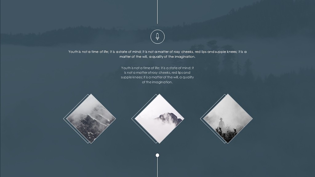 简约系列第三部作品 MIST 2017工作总结计划汇报PPT模板