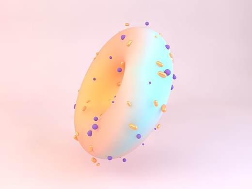C4D 美味甜甜圈（個人主頁-ZNDE0NzIzMTY=） - 產(chǎn)品 - 站酷設(shè)計師隕石上的星它原創(chuàng)素材 - 站酷ZCOOL
