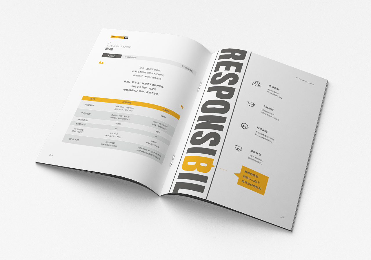 2020收官之作:保险行业宣传画册排版版式设计