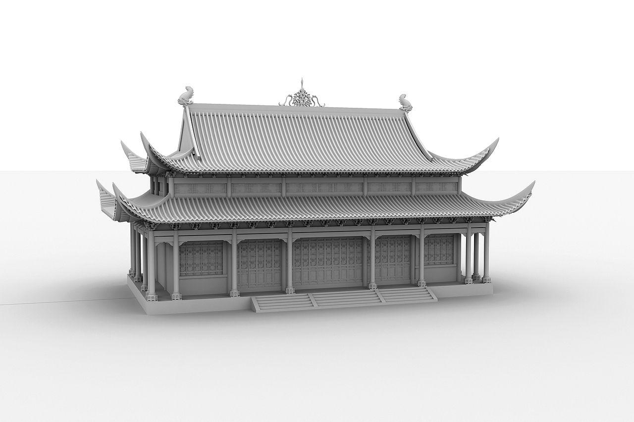 古建筑建模练习|三维|建筑/空间|shummj_原创作品-站酷zcool