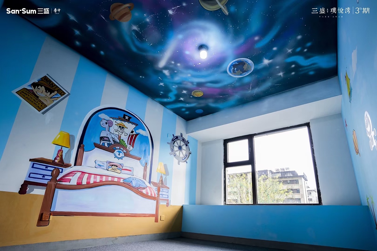 星空墙绘|插画|商业插画|济南画巢墙绘 - 原创作品 - 站酷 (zcool)