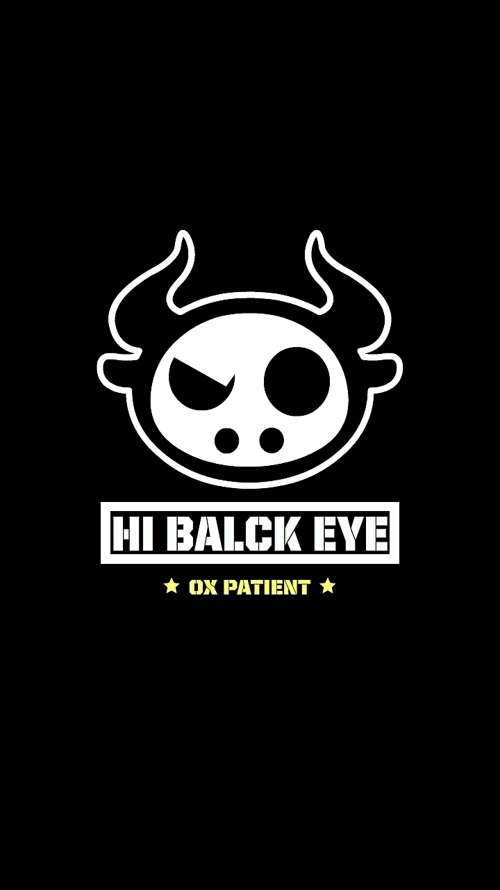 HI BLACK EYE(KULO STAR)生肖系列牛纯黑手机壁纸（图ZMjYyMjY2NTcy） - 商业插画 - 站酷设计师Z42750135原创素材 - 站酷ZCOOL