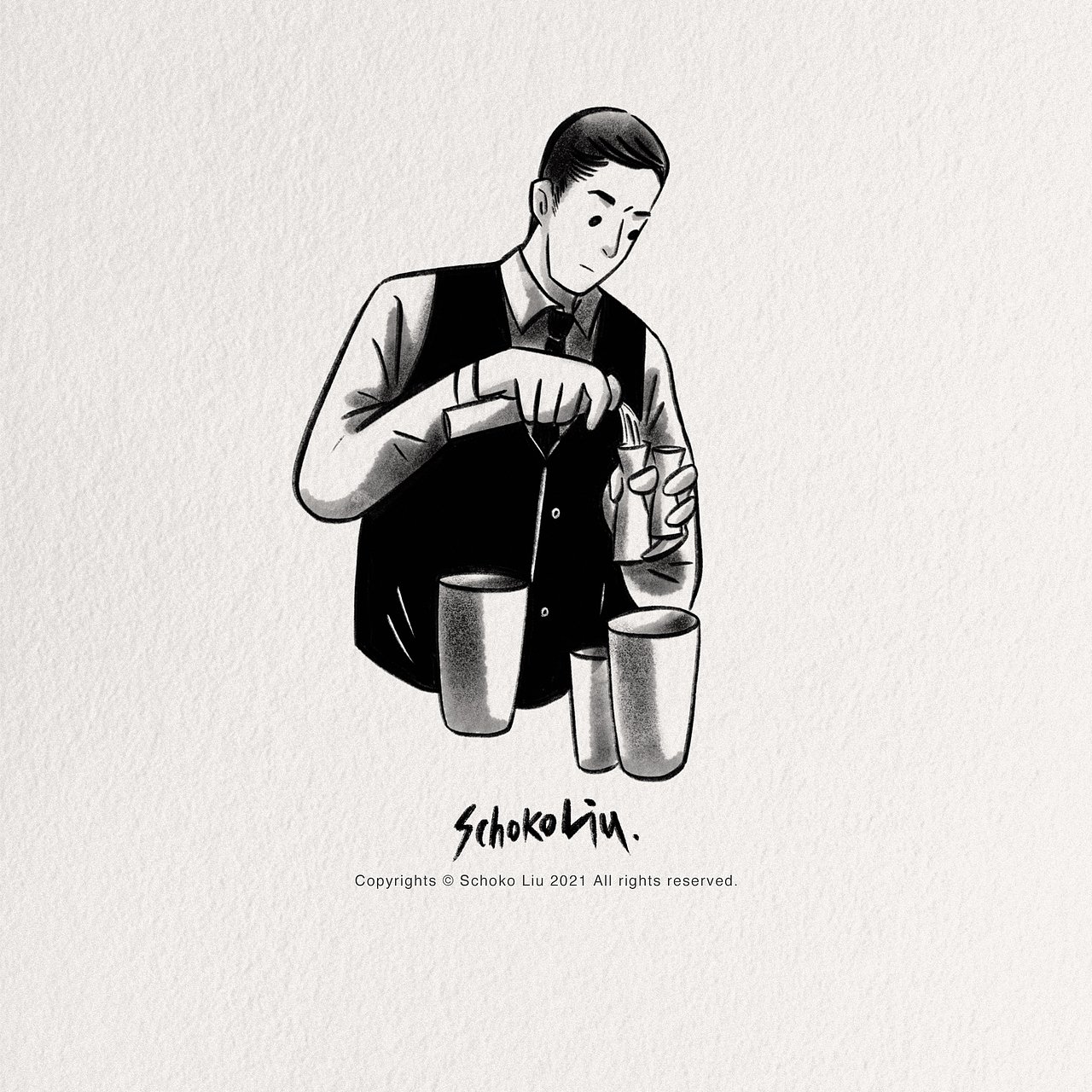 人物插画/ 速写练习（图ZMjc1MTU0OTU2） - 儿童插画 - 站酷设计师大猩SchokoLiu原创素材 - 站酷ZCOOL