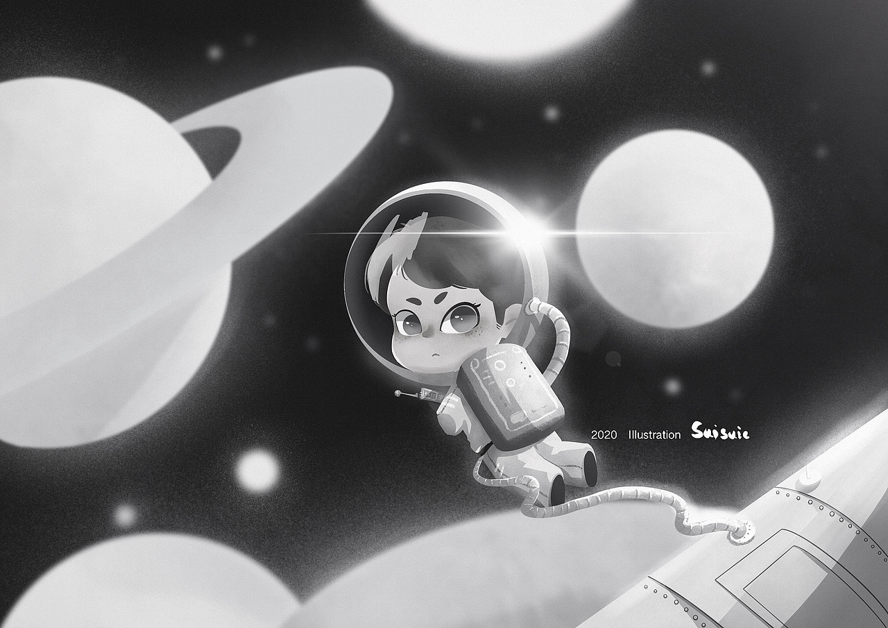 小小宇航員（圖ZMjAxNDMzNDA4） - 創(chuàng)作習(xí)作 - 站酷設(shè)計(jì)師suisuic原創(chuàng)素材 - 站酷ZCOOL