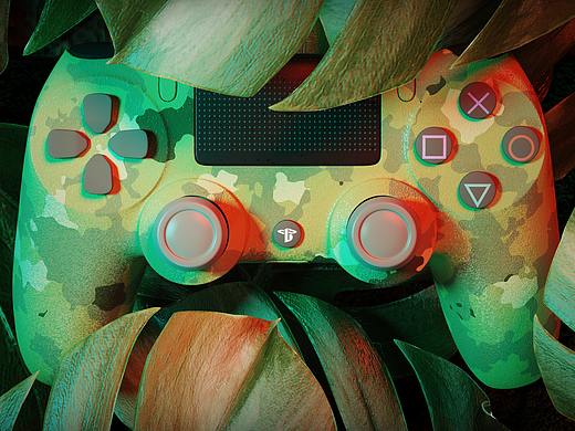 游戏手柄keyshot渲染练习