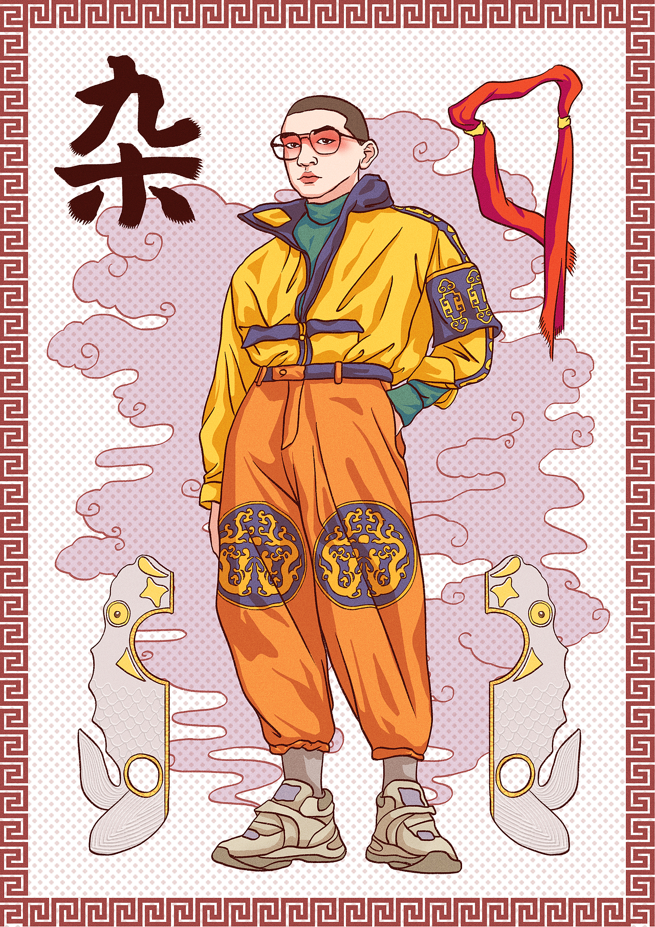 粤剧十大行当的插画形象设计（图ZMjU1MjM3MjE2） - 创作习作 - 站酷设计师山鬼同学原创素材 - 站酷ZCOOL