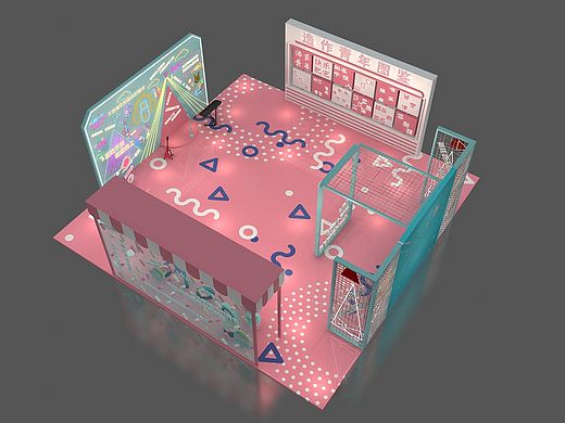 造作青年快闪店设计3D效果图