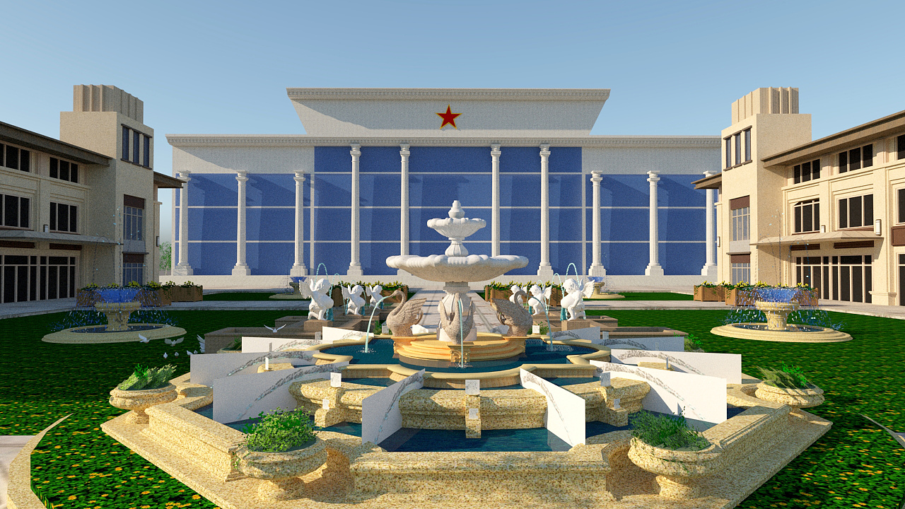 草图大师渲染效果图