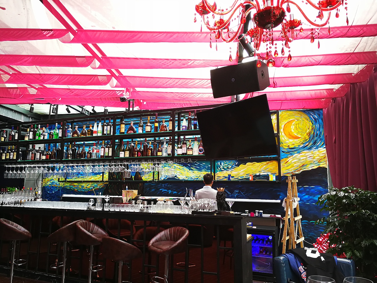 成都墙绘 四川墙绘 风景墙绘 网吧墙绘