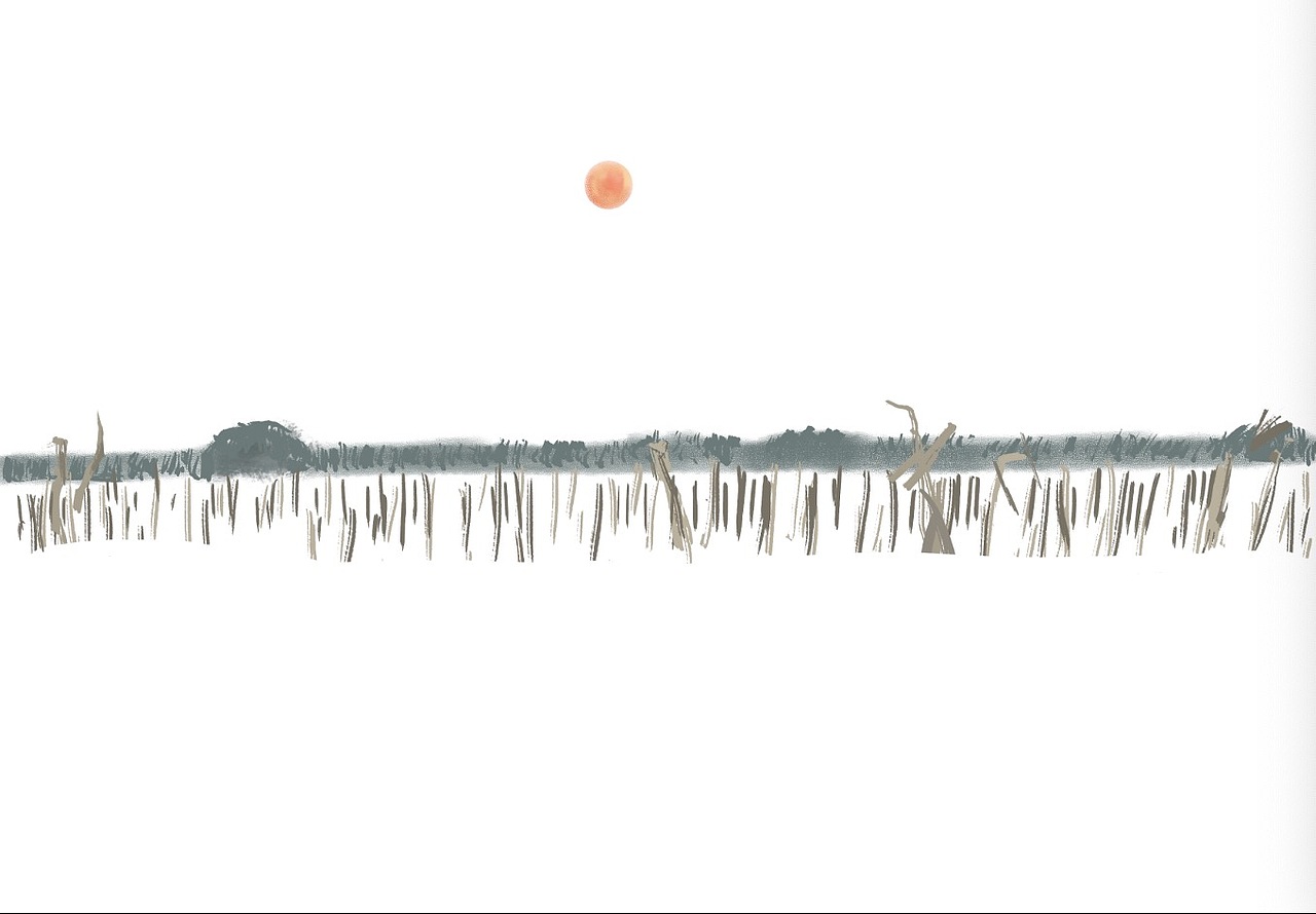 北方的冬天（图ZMjM1NTUxNjY0） - 艺术插画 - 站酷设计师插画师静水原创素材 - 站酷ZCOOL