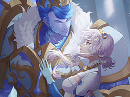 王者荣耀同人干将莫邪皮肤冰霜圆舞曲同人图