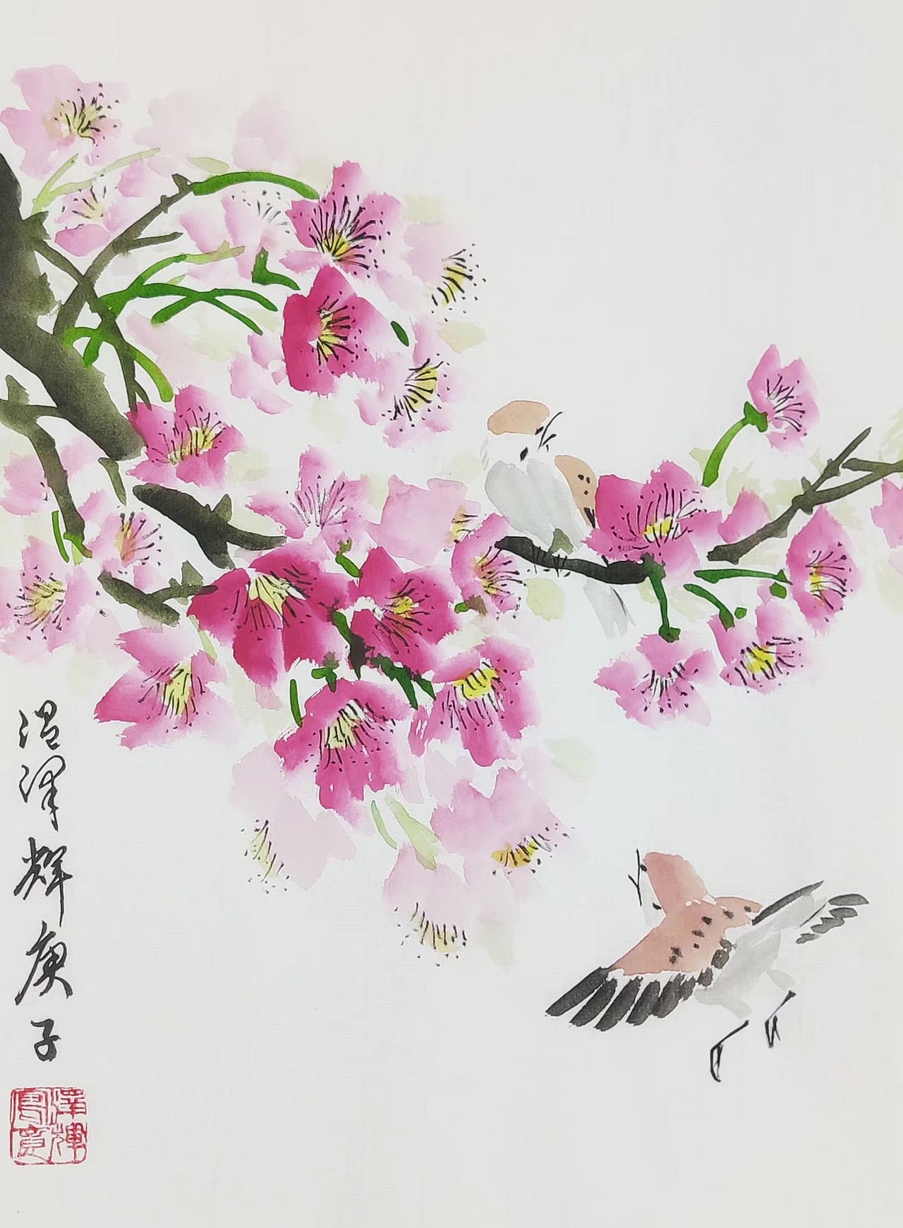 温泽辉水墨画《春天系列》（图ZMjUwNTMyMzQ0） - 绘画 - 站酷设计师画家温泽辉原创素材 - 站酷ZCOOL