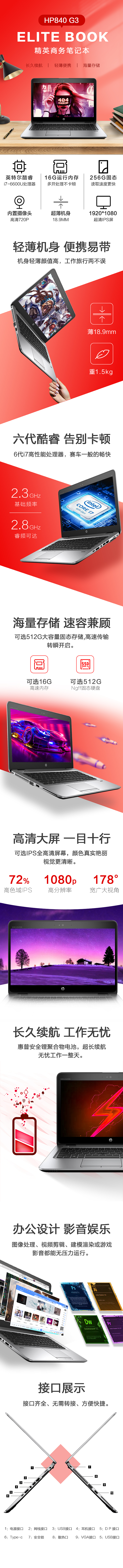 惠普电脑详情页