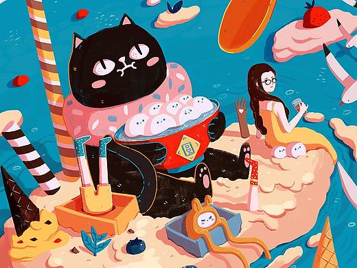 圈圈家族-黑猫咸咸圈 表情包