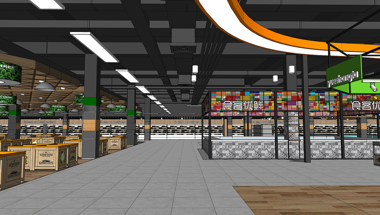 超级大卖场（图ZMTU2MzM5MDg4） - 家装设计 - 站酷设计师dshang3302原创素材 - 站酷ZCOOL