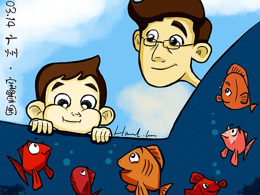 小猴亲自子系列《宝墨园的鱼》（个人主页-ZNDM4MDgyNzY=） - 概念设定 - 站酷设计师HazelLee1228原创素材 - 站酷ZCOOL