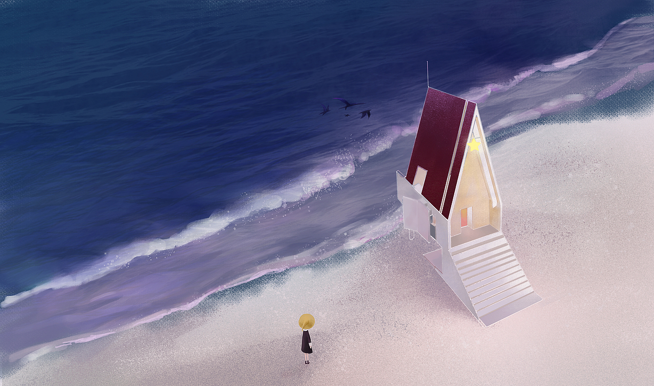 海边的红房子里
有一个望远镜<br>也许<br>能看见另一个奇妙世界