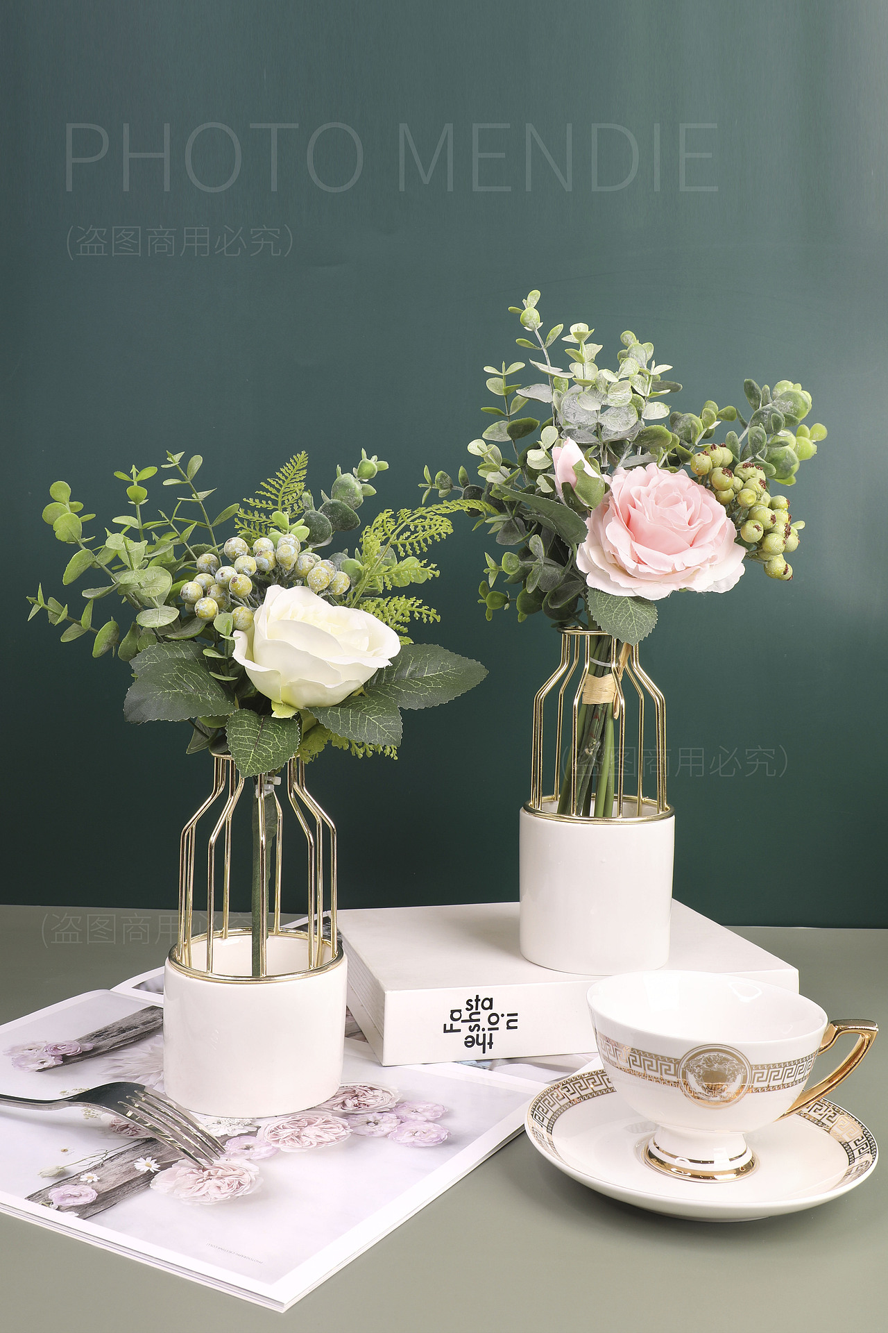 ins风北欧假花仿真花客厅摆设餐桌摆放花艺套装