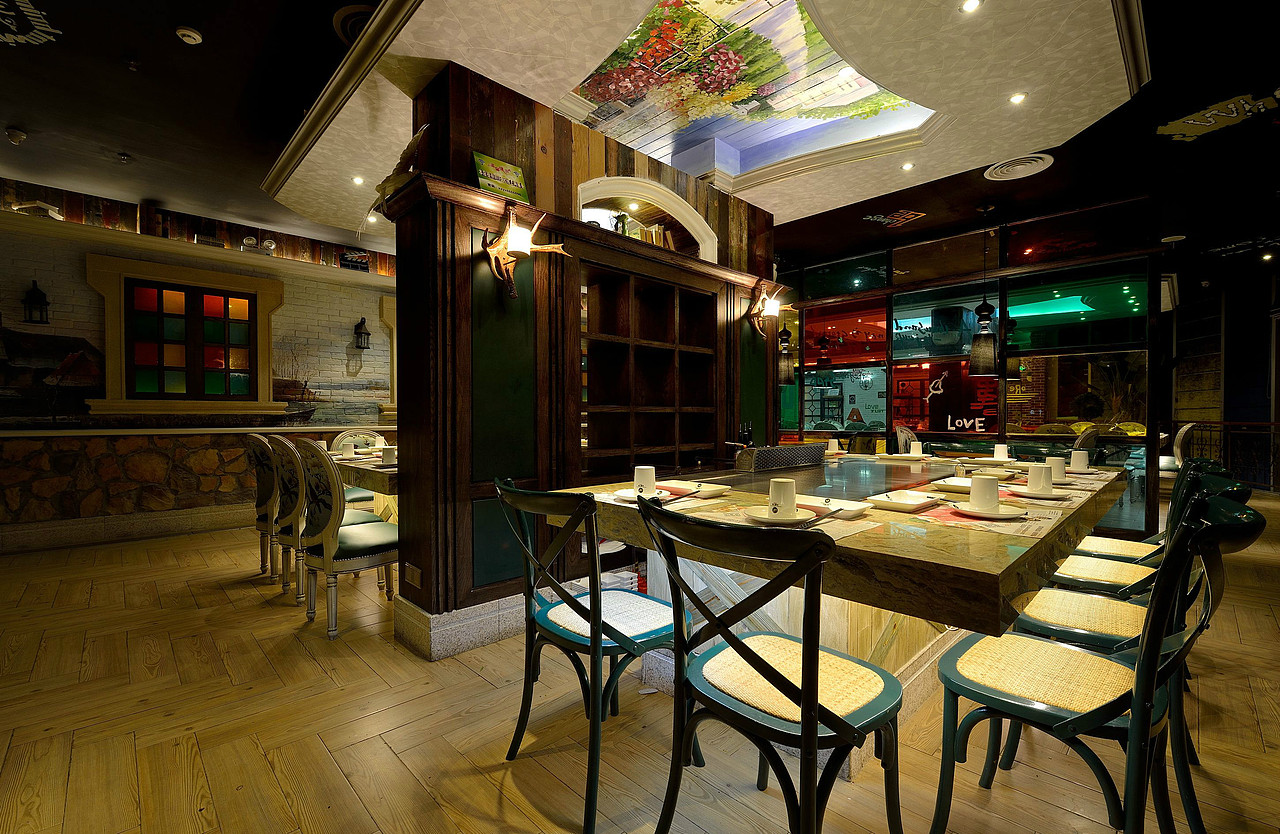 铁板烧餐厅烧烤店设计