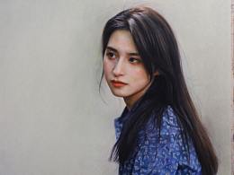 手绘作品—《静》