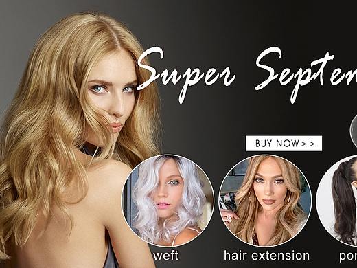 美妆假发系列banner