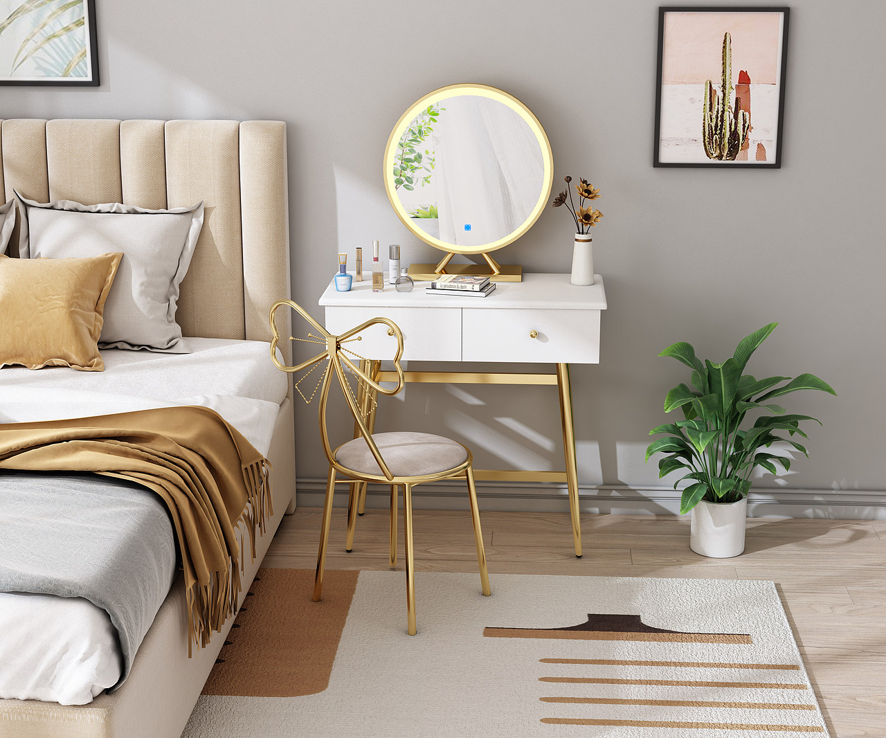 平面梳妆台效果图