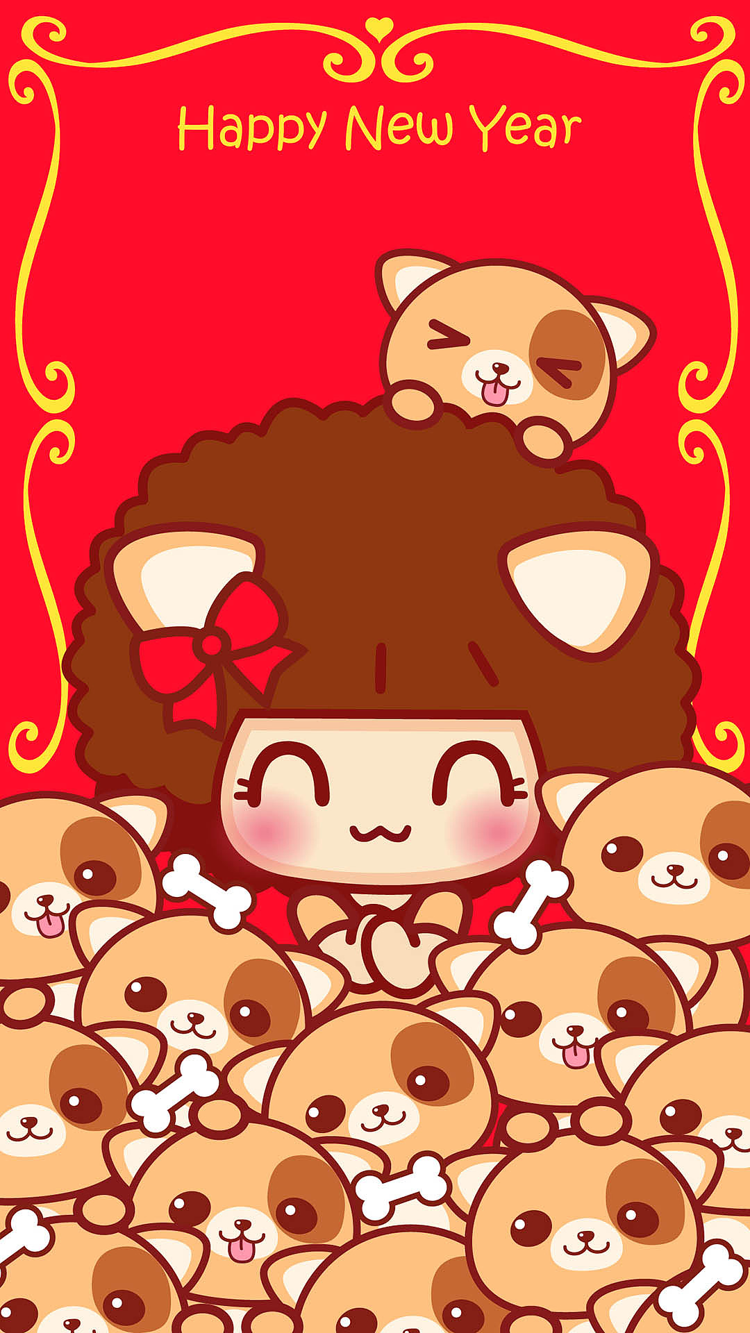 摩丝摩丝春节插画（图ZMTA0NTU4Mzg4） - 艺术插画 - 站酷设计师碳碳原创素材 - 站酷ZCOOL