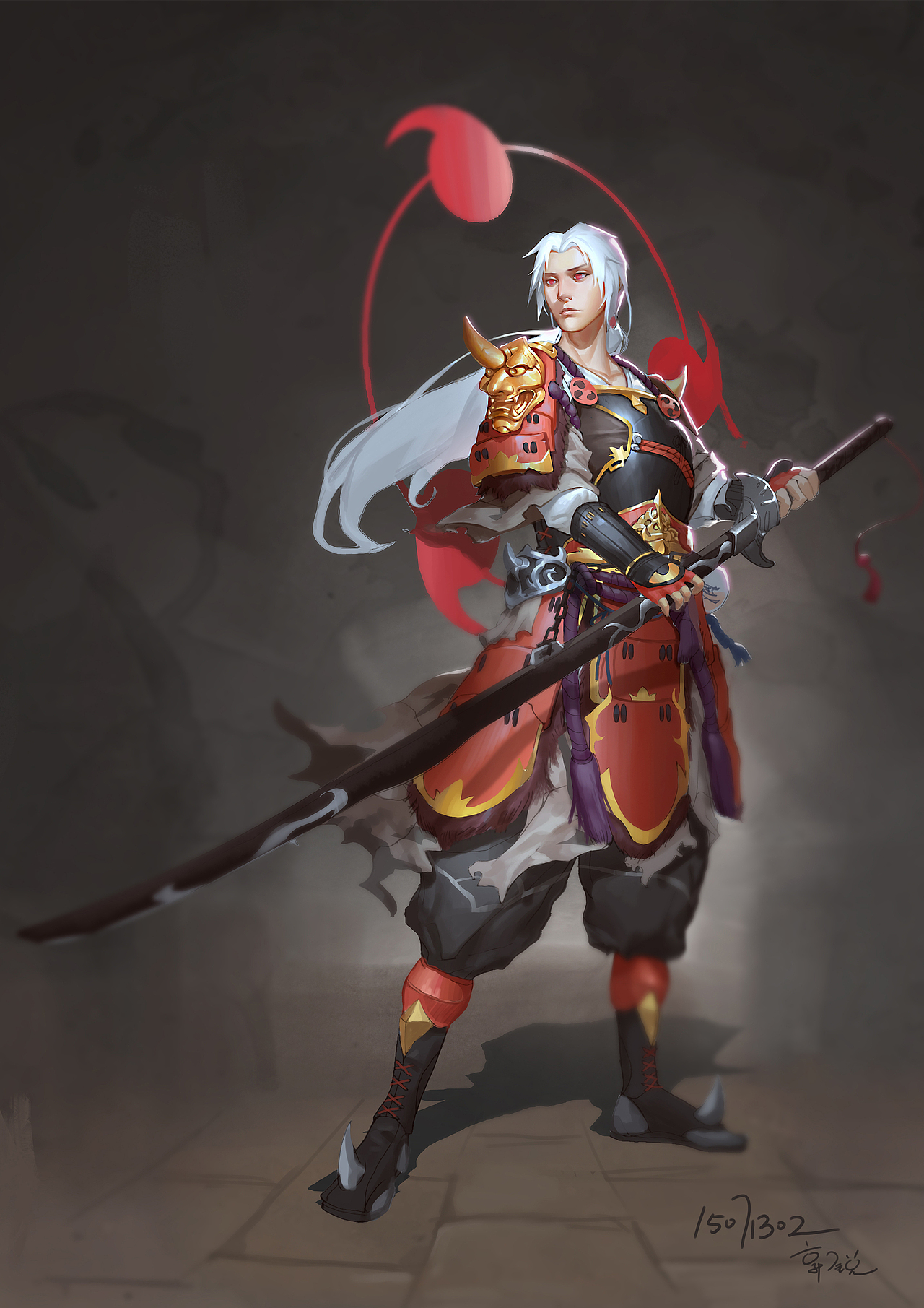 武士|插画|游戏原画|驼太郎_原创作品-站酷zcool