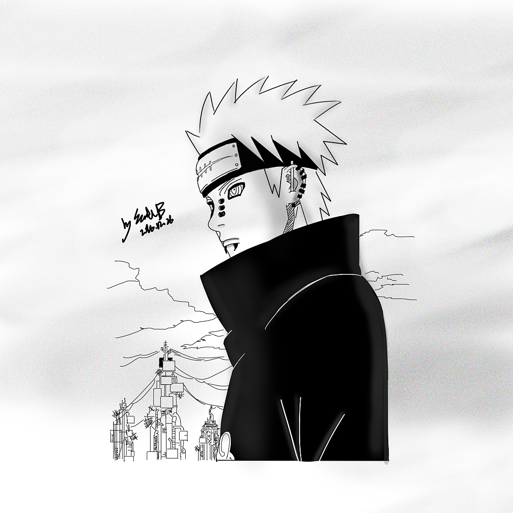 漫画练习 火影忍者佩恩（图ZNjcwNTEwNTY=） - 创作习作 - 站酷设计师untblek原创素材 - 站酷ZCOOL