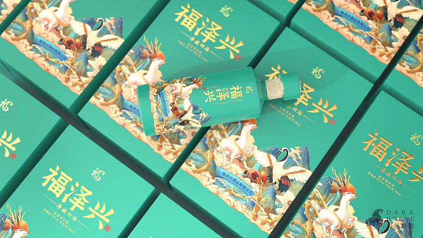 国潮风白酒包装设计-黑马奔腾设计（图ZMjI5MDIwNTUy） - 包装 - 站酷设计师DakrHorse原创素材 - 站酷ZCOOL