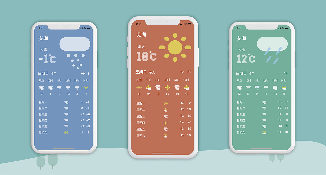 天气APP界面设计