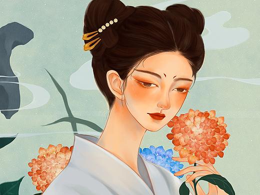 花与美人