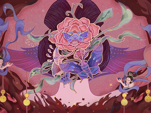 #2021青春答卷#毕业设计《长生殿》动态插画