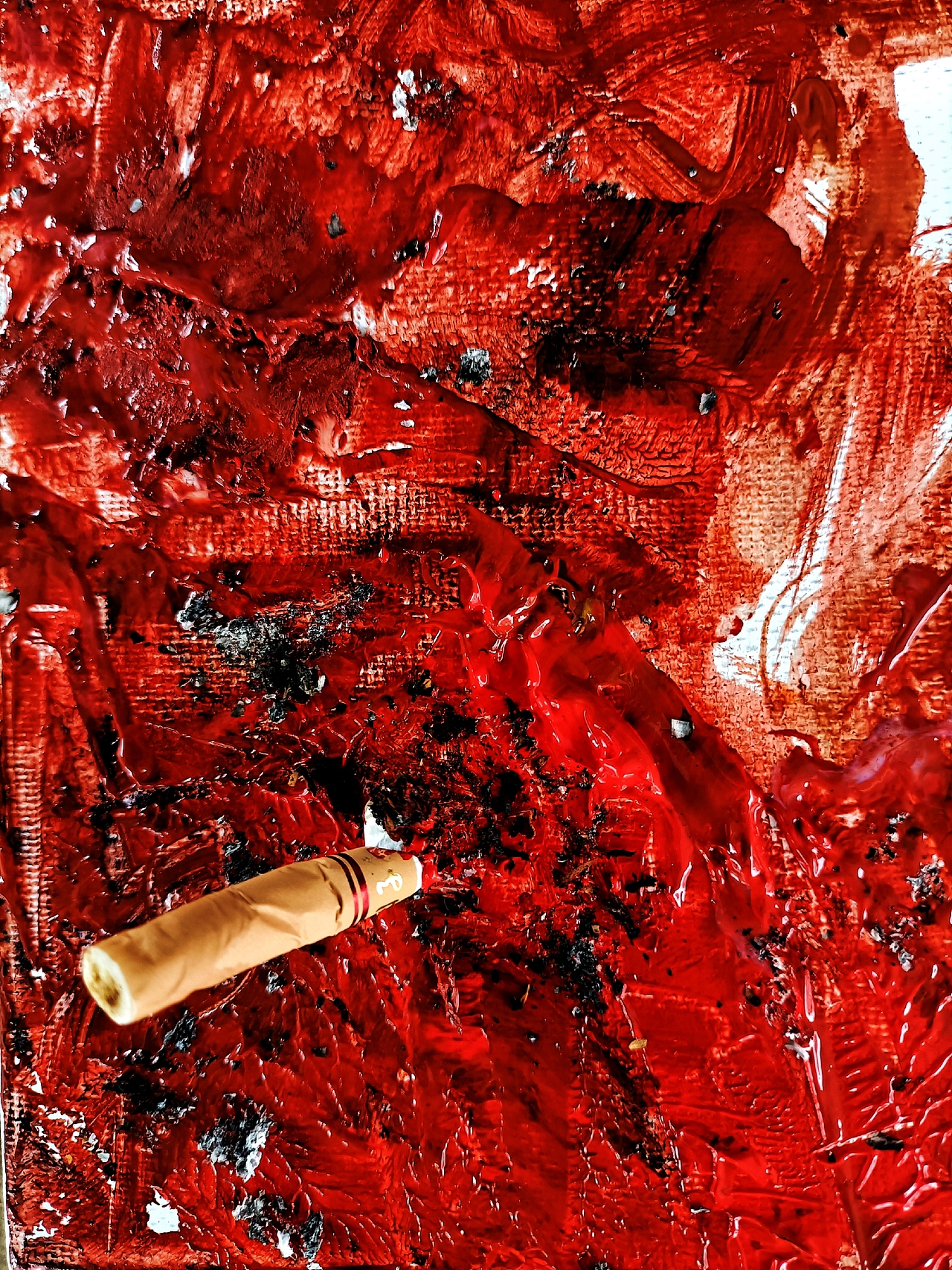 《禁忌》🔴用烟画的作品