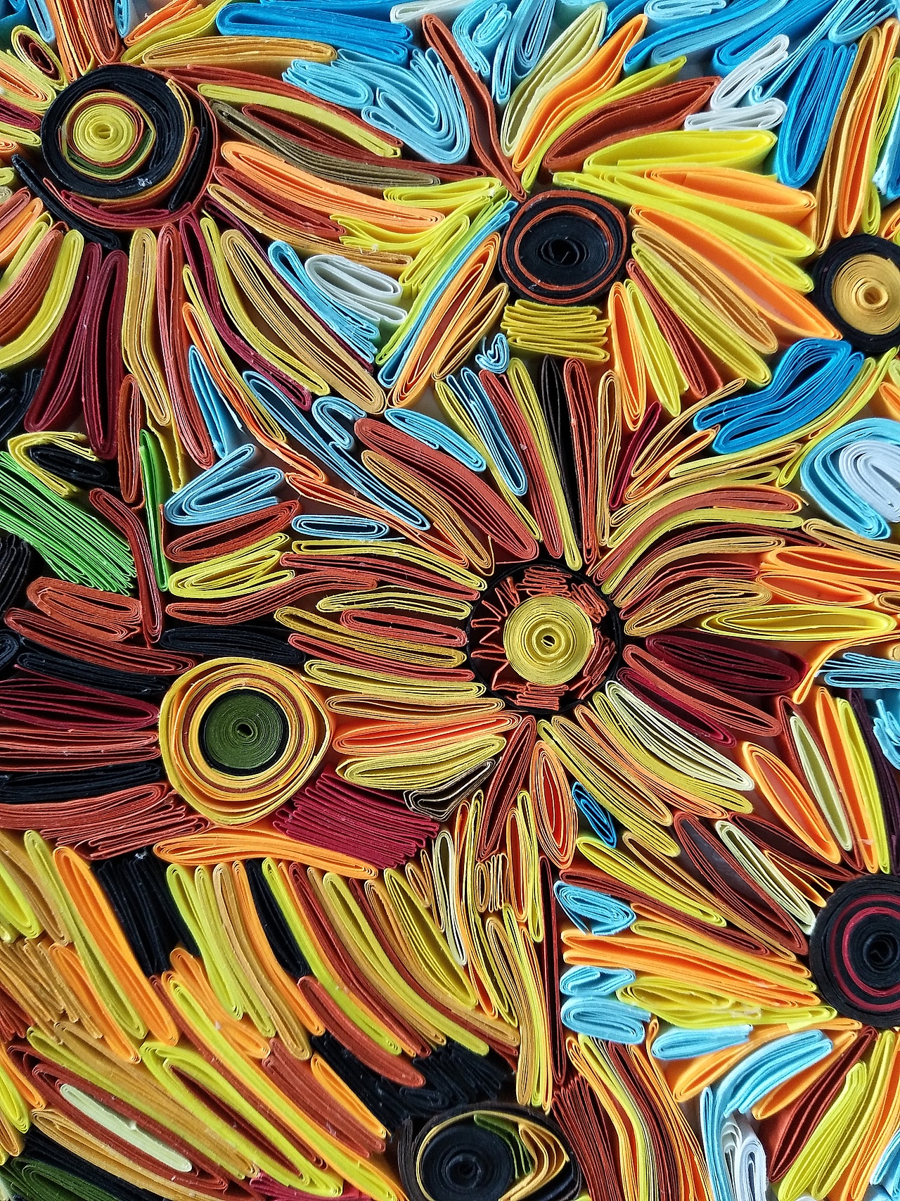 衍纸艺术梵高向日葵