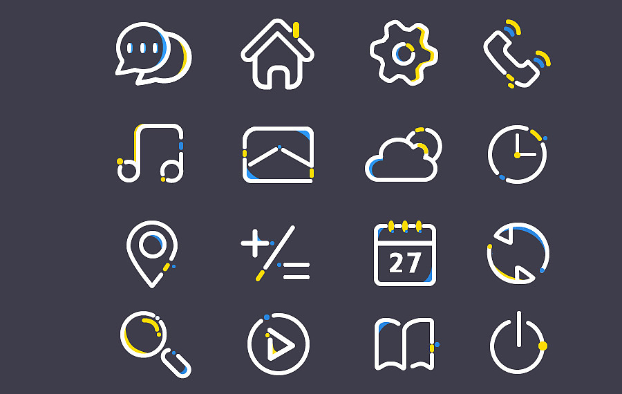 MBE线形图标（图ZNzc5MjMwNjA=） - 图标 - 站酷设计师花开微凉原创素材 - 站酷ZCOOL