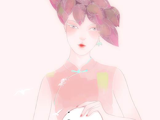 《旗袍女子系列》——飞鸟集