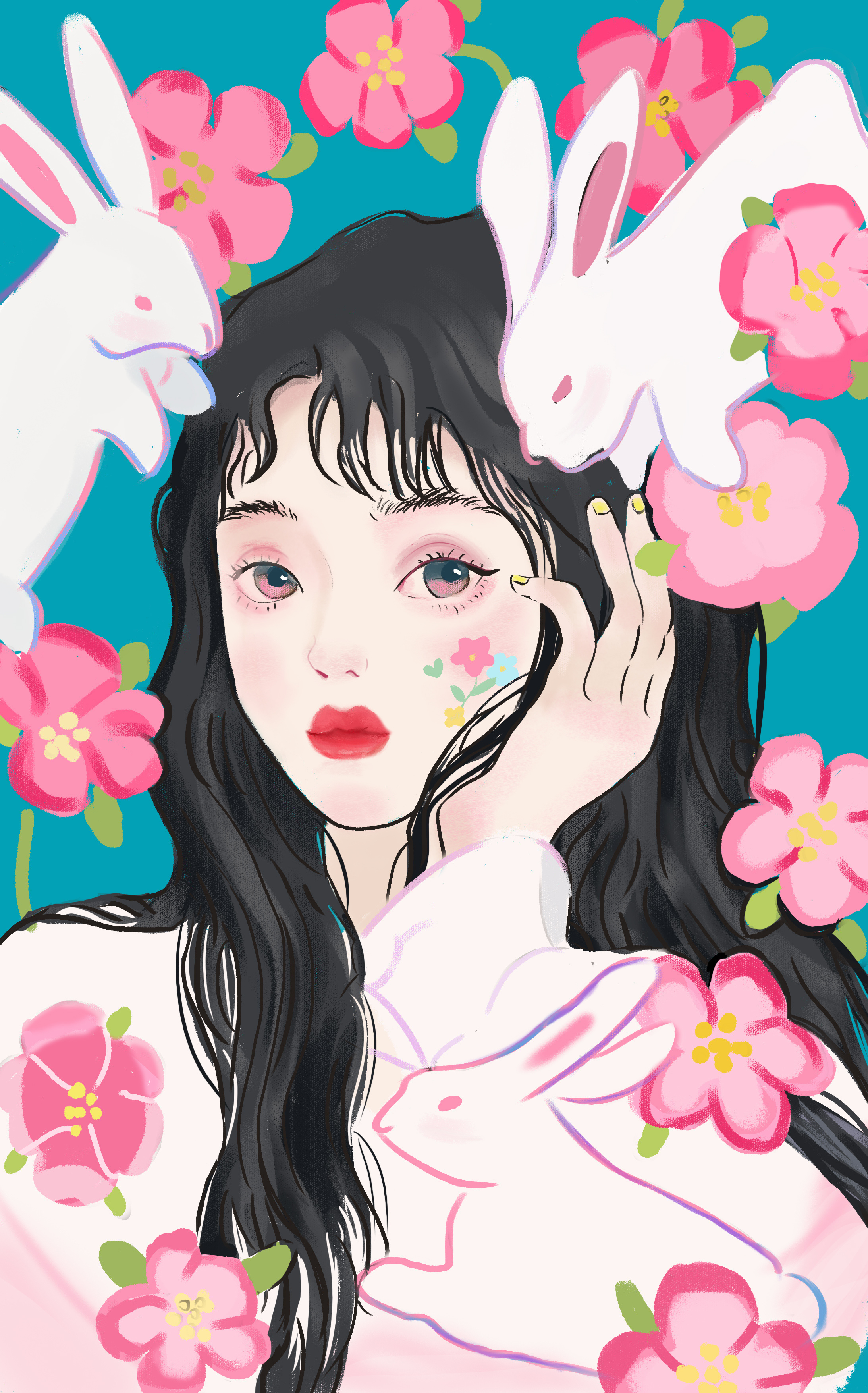 临摹少女|插画|插画习作|大刘子 - 原创作品 - 站酷 (zcool)