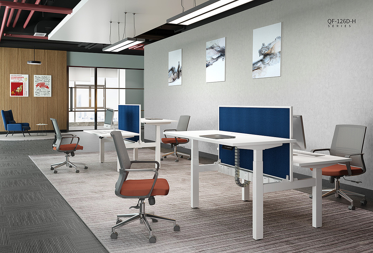 办公家具渲染 /办公画册设计