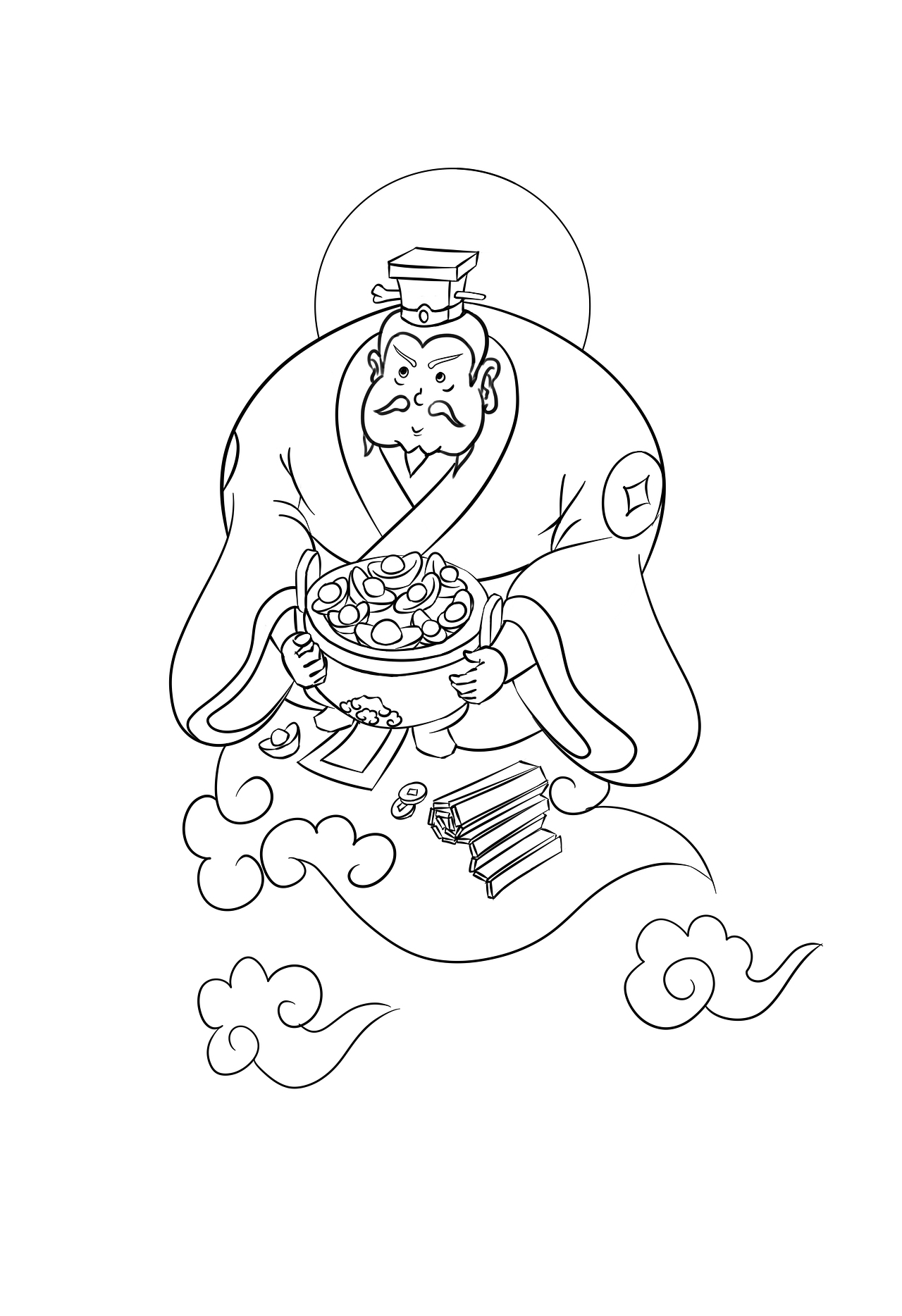 真武大帝,范蠡习作