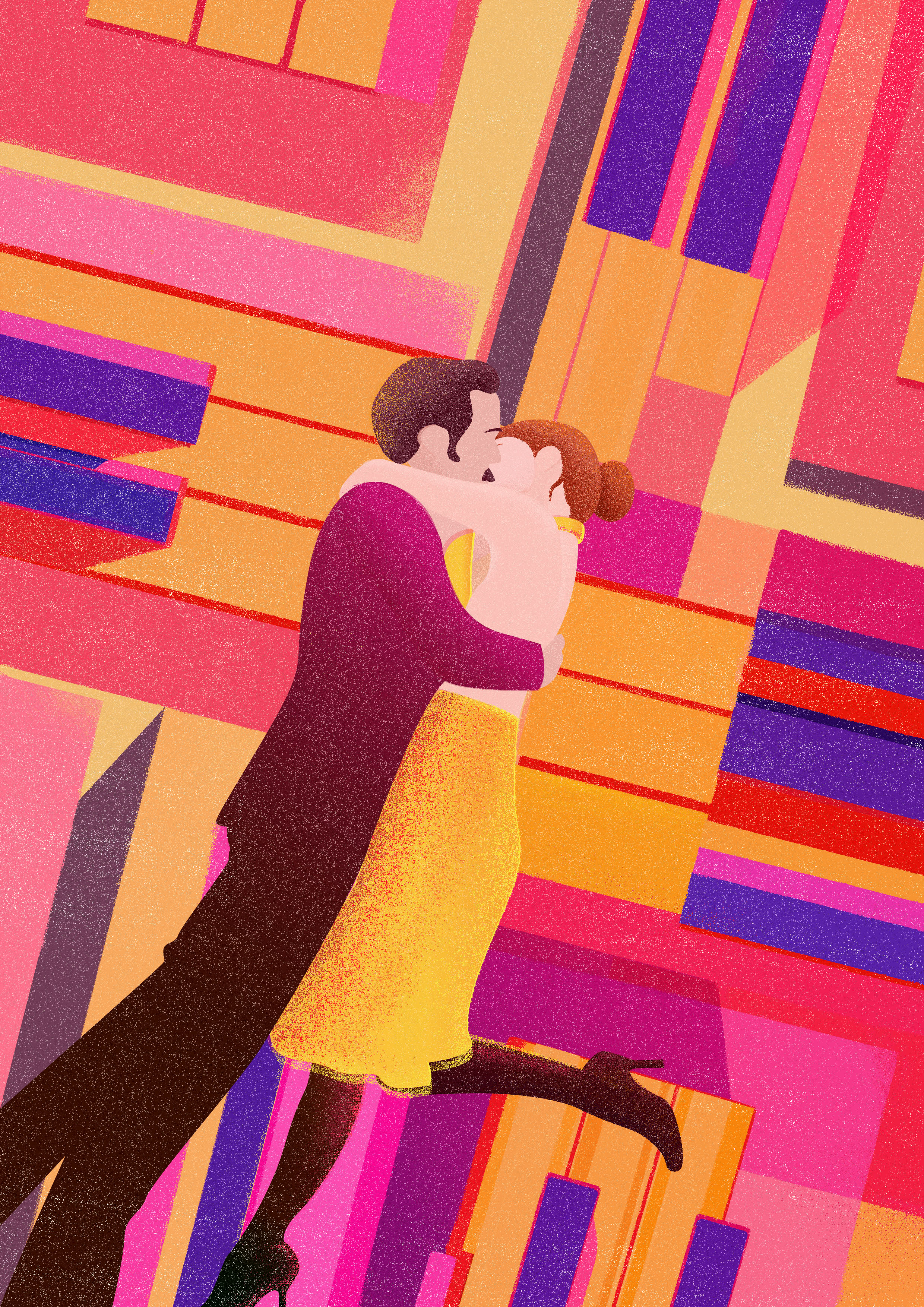 《爱乐之城》|插画|创作习作|戴某某人 - 原创作品 - 站酷 (zcool)