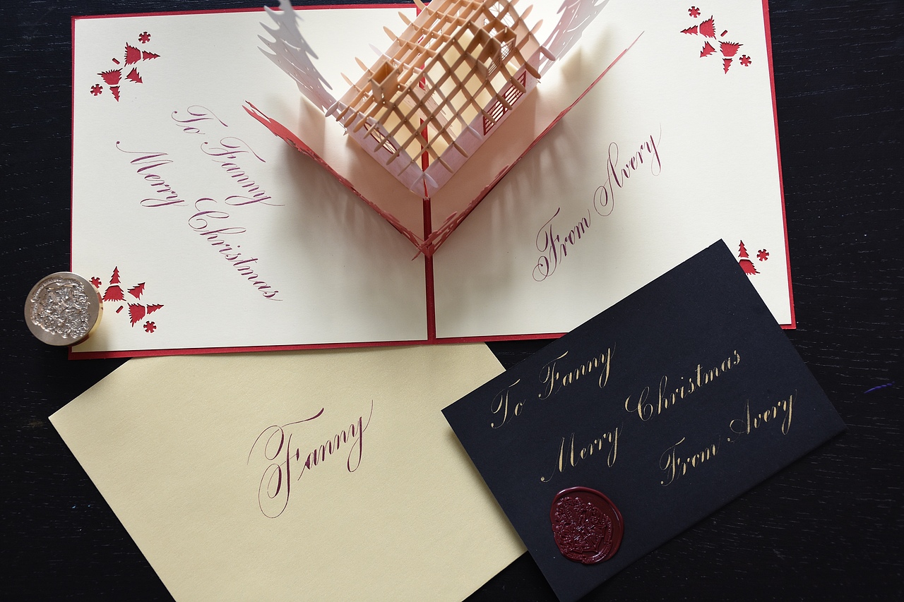 2018年英文手写贺卡