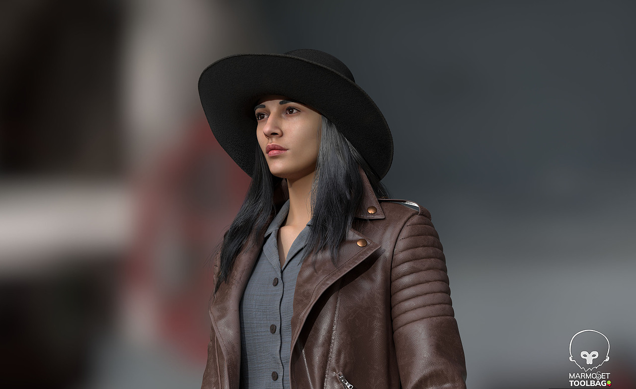 女牛仔|三维|人物/生物|zhaomenglong - 原创作品 - 站酷 (zcool)